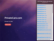 Tablet Screenshot of privatecare.com